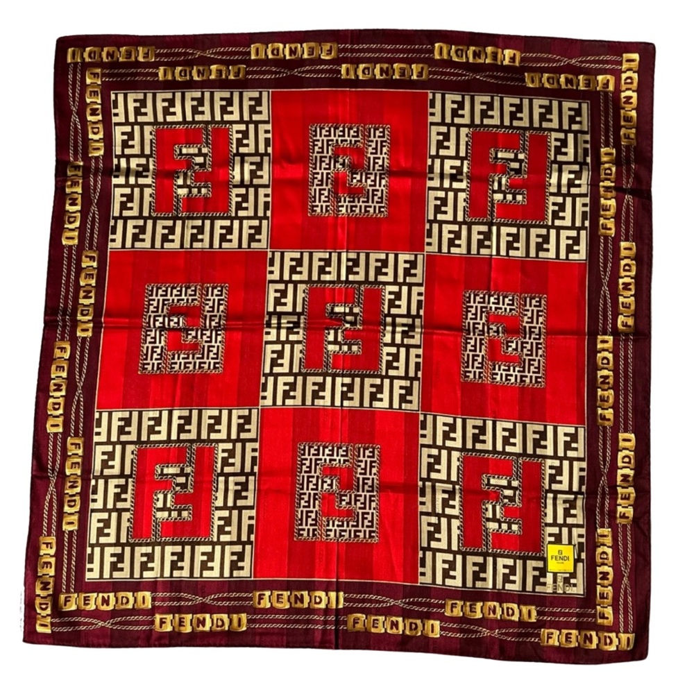 Fendi Zucca Cotton Scarf